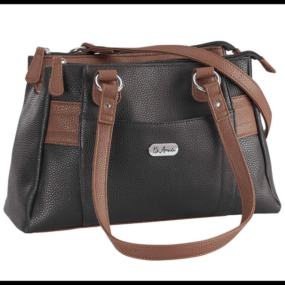 NWT Leather B. Amici Nicole Satchel Handbag